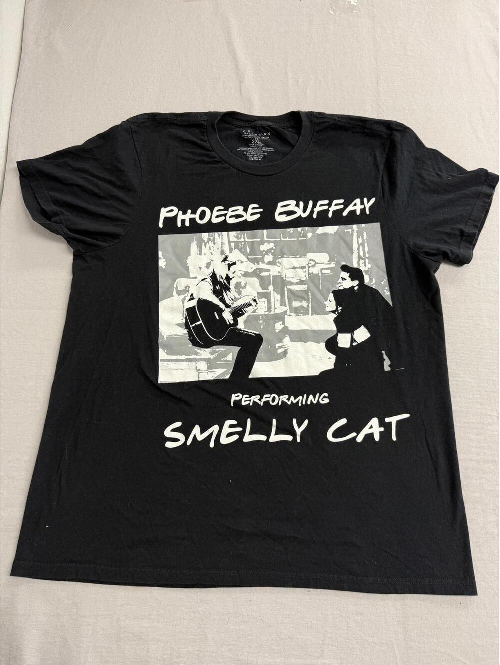 Smelly Cat Lyrics T-shirt Phoebe Buffay Friends Tv Show 2XL